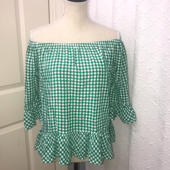 beachlunchlounge Tops - Beachlunchlounge Gingham print Top